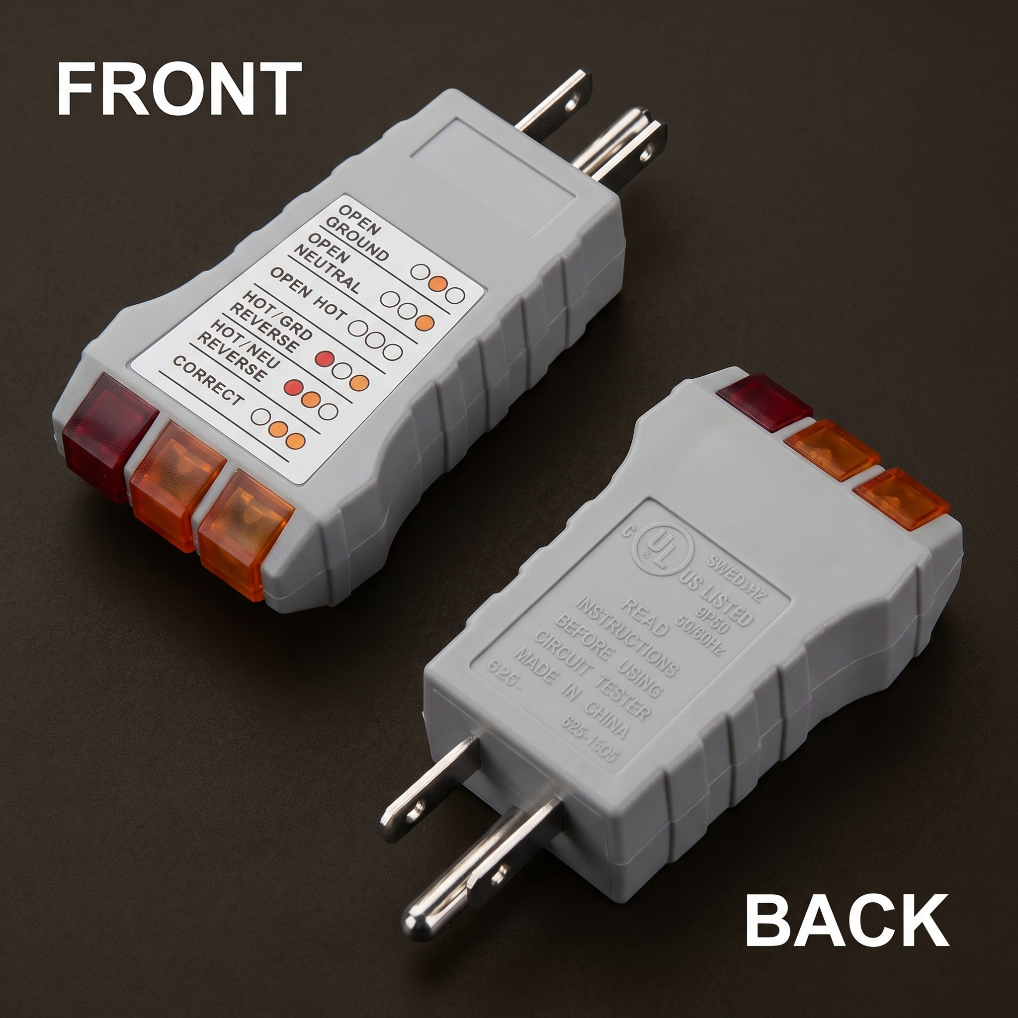 Primal Baseline™ Socket Tester (U.S. Plugs)